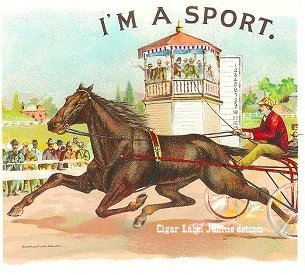 I'm A Sport- cigar box label