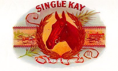Single K- cigar box label