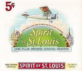 Spirit of St. Louis cigar box label