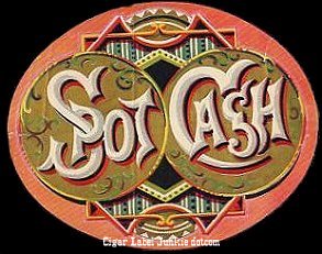 Spot Cash cigar box label