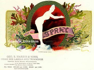 Spray cigar box label