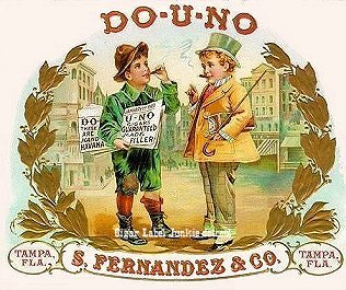 Do U No- cigar box label