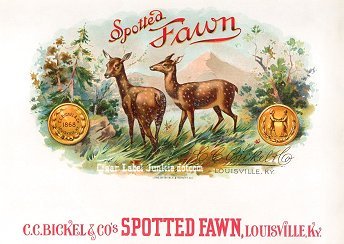 Spotted Fawn- cigar box label