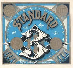 Standard 3 cigar box label