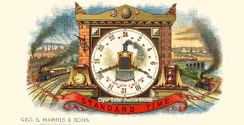 Standard Time cigar box label