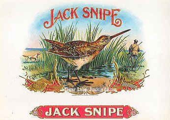 Jack Snipe- cigar box label