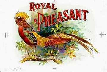 Royal Pheasant- cigar box label