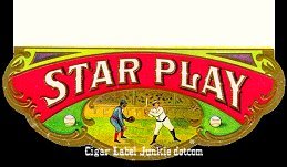 Star Play- cigar box label
