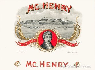 Mc Henry cigar box label