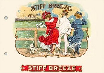 Stiff Breeze cigar box label