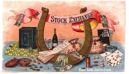 Stock Exchange cigar box label