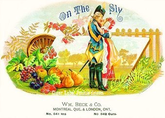 On The Sly- cigar box label
