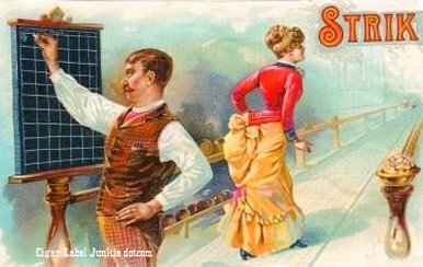 Strike-cigar box label
