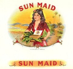 sun maid cigar box label