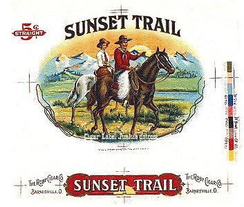 Sunset Trail prf cigar box label