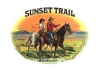 Sunset Trail cigar box label