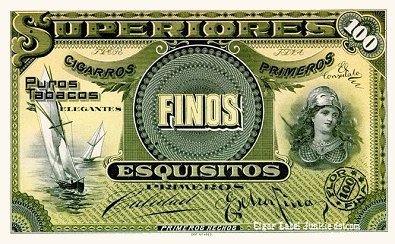 Superiores cigar box label