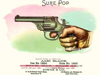 Sure Pop cigar box label