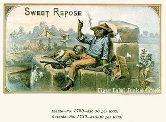 Sweet Repose cigar label