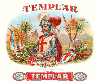 knights theme cigar label