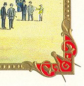 Temple- cigar box label