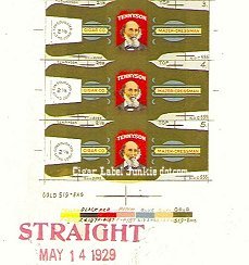 Tennyson cigar box label