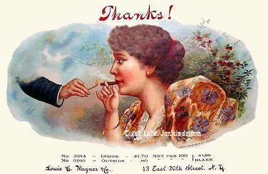 Thanks-cigar box label