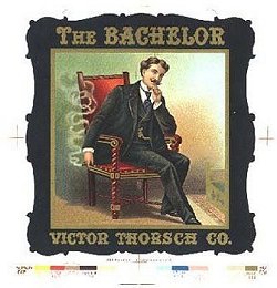 The Bachelor cigar label