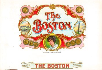 The Boston inner cigar label