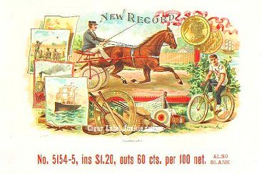 New Record- cigar box label