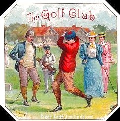 The Golf Club cigar box label