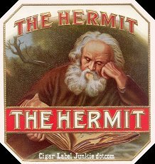 The Hermit cigar label