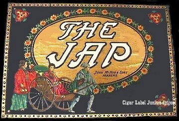 The Jap 3- cigar box label