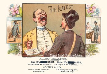 The Latest cigar box label