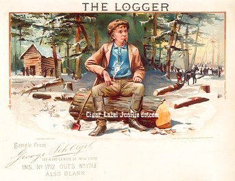 The Logger- cigar box label