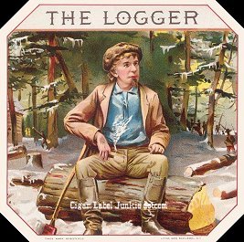 The Logger- cigar box label