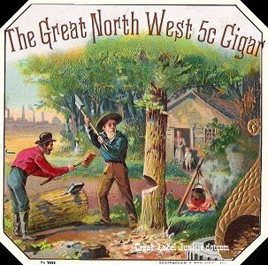 Great NW- cigar box label