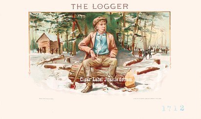 The Logger-cigar box label