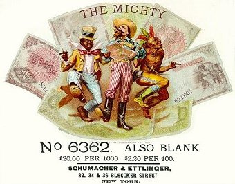 The Mighty cigar label