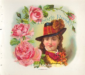 Thorn Rose cigar box label