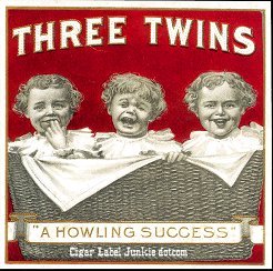 Three Twins outer cigar label