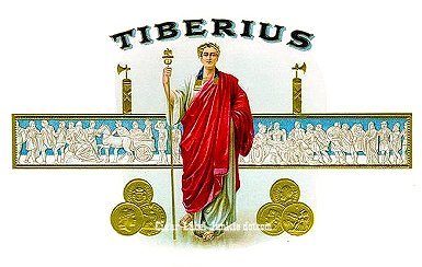 Tiberius-cigar box label