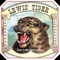 Lewis- cigar box label