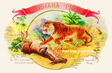 Louisiana 2- cigar box label