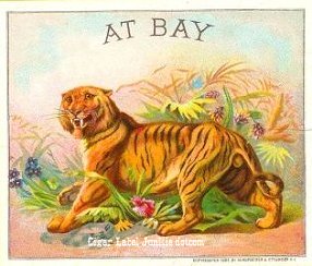At Bay- cigar box label