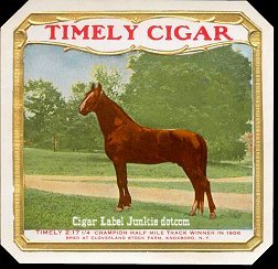 Timely Cigar outer cigar label