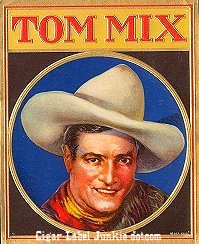 Tom Mix cigar box label