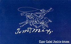 Tom Mix top sheet cigar box label