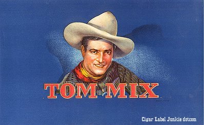 Tom Mix cigar box label