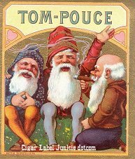 Tom Pouce cigar box label